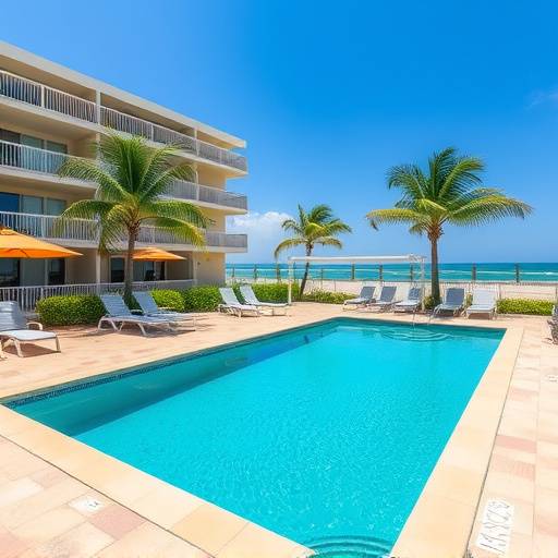 Luxurious beachfront condo with a private pool and access to the beach in Paradise Point